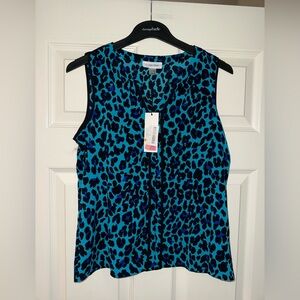 NWT! Calvin Klein Leopard Print Sleeveless Tank